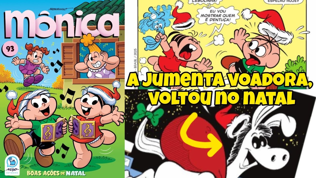 REVIEW MÔNICA N°93 - Boas Ações de Natal - Dezembro 2025 Gibi Turma da Mônica - Emerson Abreu 