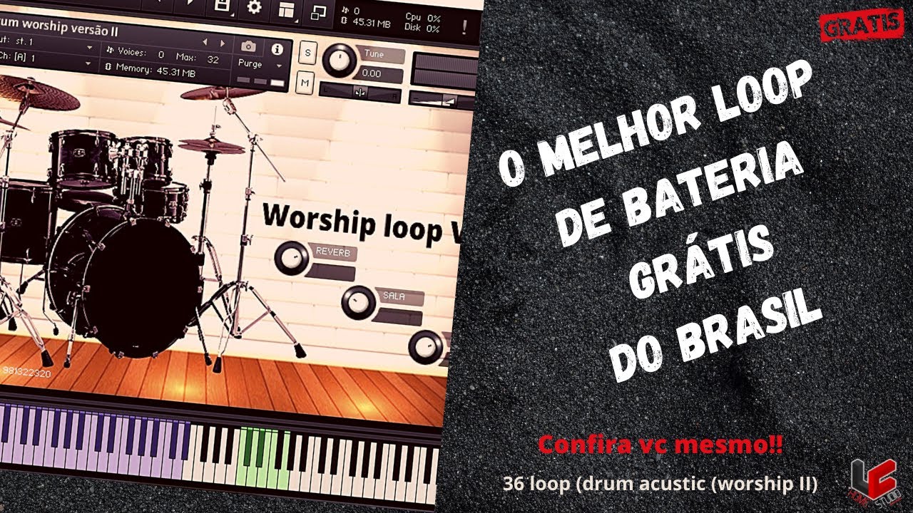 O melhor loop grátis de bateria do Brasil (veja vc mesmo!!) acustic