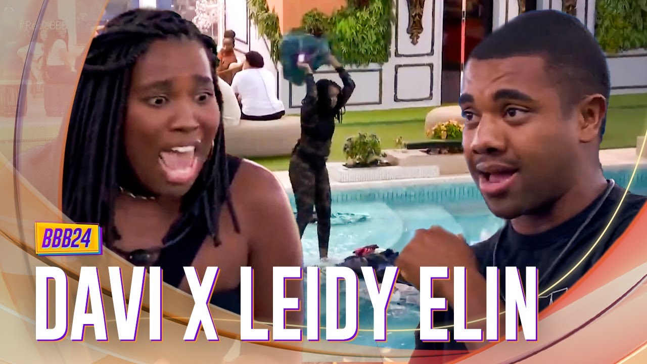 A TRETA DE DAVI E LEIDY ELIN: ROUPA NA PISCINA, TROCA DE FARPAS AO VIVO E A BRONCA DE TADEU | BBB 24