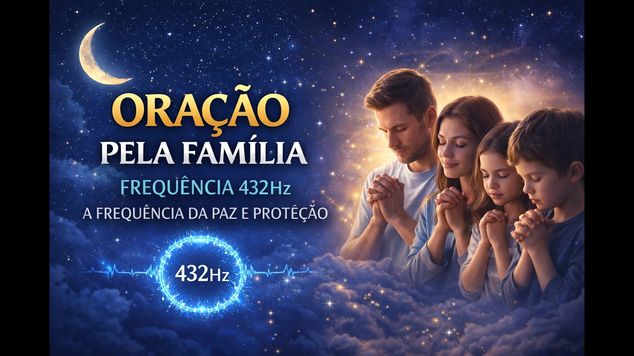 “ORAÇÃO DA NOITE PELA FAMÍLIA 🙏 Entregue Sua Casa nas Mãos de Deus” Com frequência 432hz