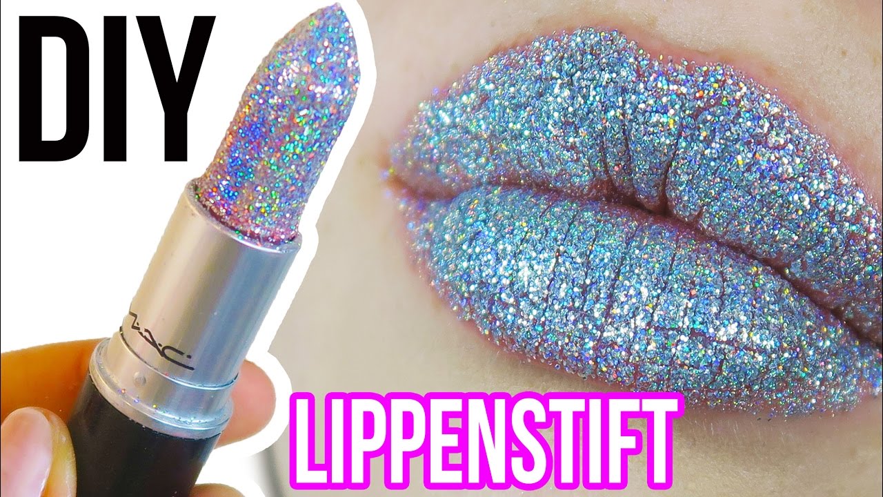 DIY GLITZER MAC LIPPENSTIFT! INSTAGRAM REGENBOGEN HOLO LIPPEN! MYTHEN LIVE TEST - PINTEREST!