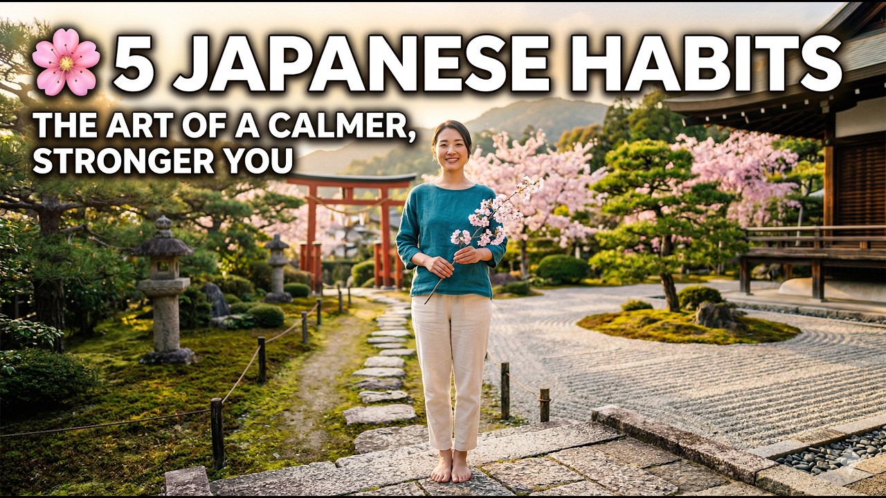 🌸 5 JAPANESE HABITS: THE ART OF A CALMER, STRONGER YOU