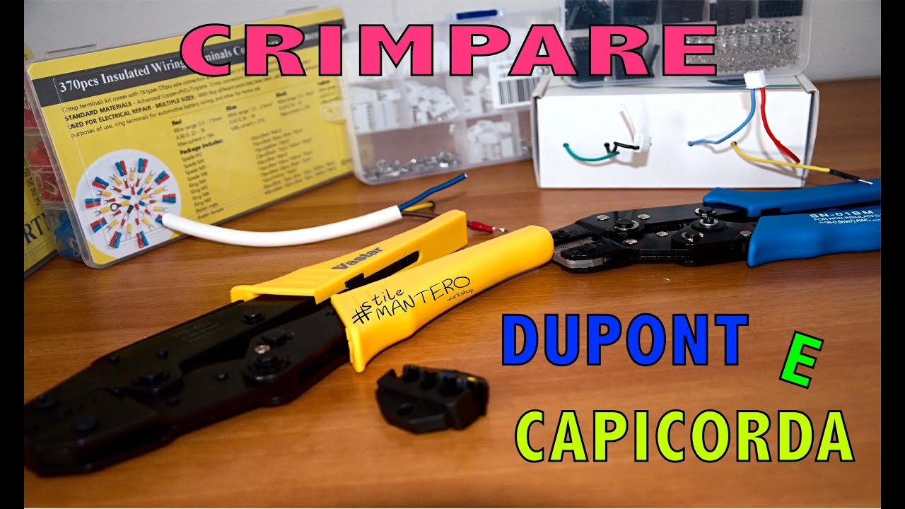 Come crimpare connettori DUPONT e capicorda
