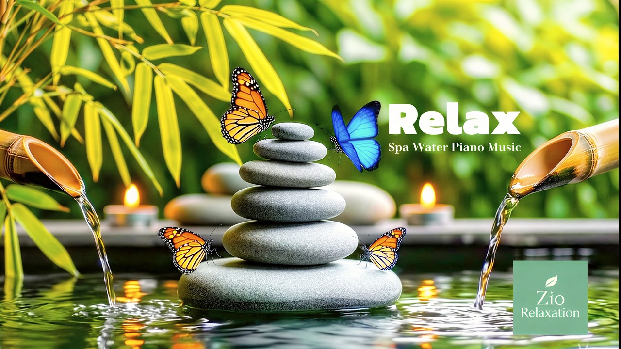 LIVE 🌙 Deep Sleep Piano & Water Sounds — Instant Anxiety Relief Night Stream