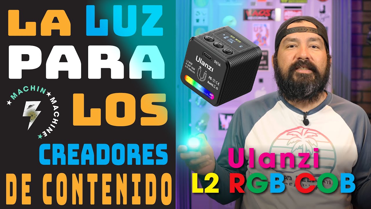 L2 RGB COB de Ulanzi - Una Luz super buena para CREADORES DE CONTENIDO 2023. Ulanzi L2 RGB COB