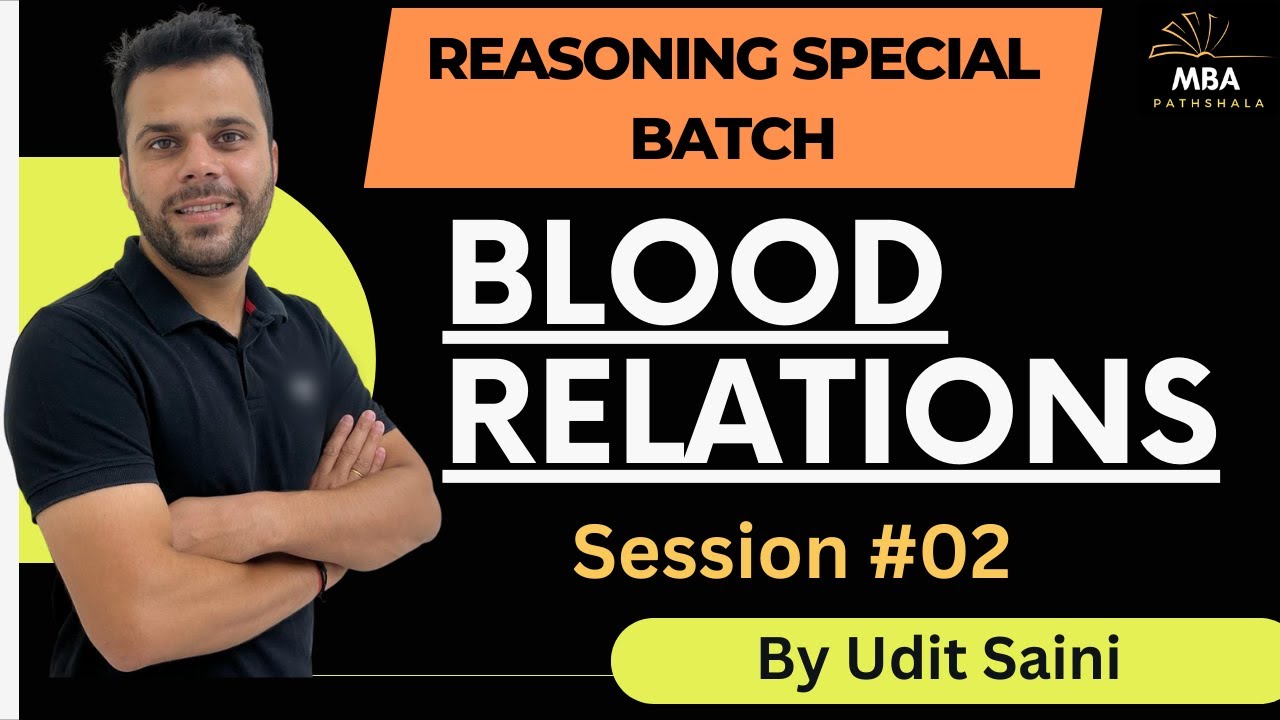 Blood Relations | Tricks & Shortcut | Session 02 | Reasoning | Udit Saini | Previous Year Questions