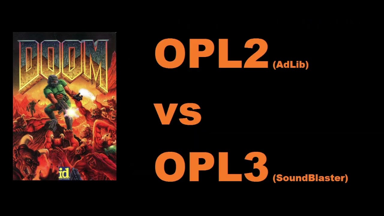 Doom E1M1 music - OPL2 vs OPL3