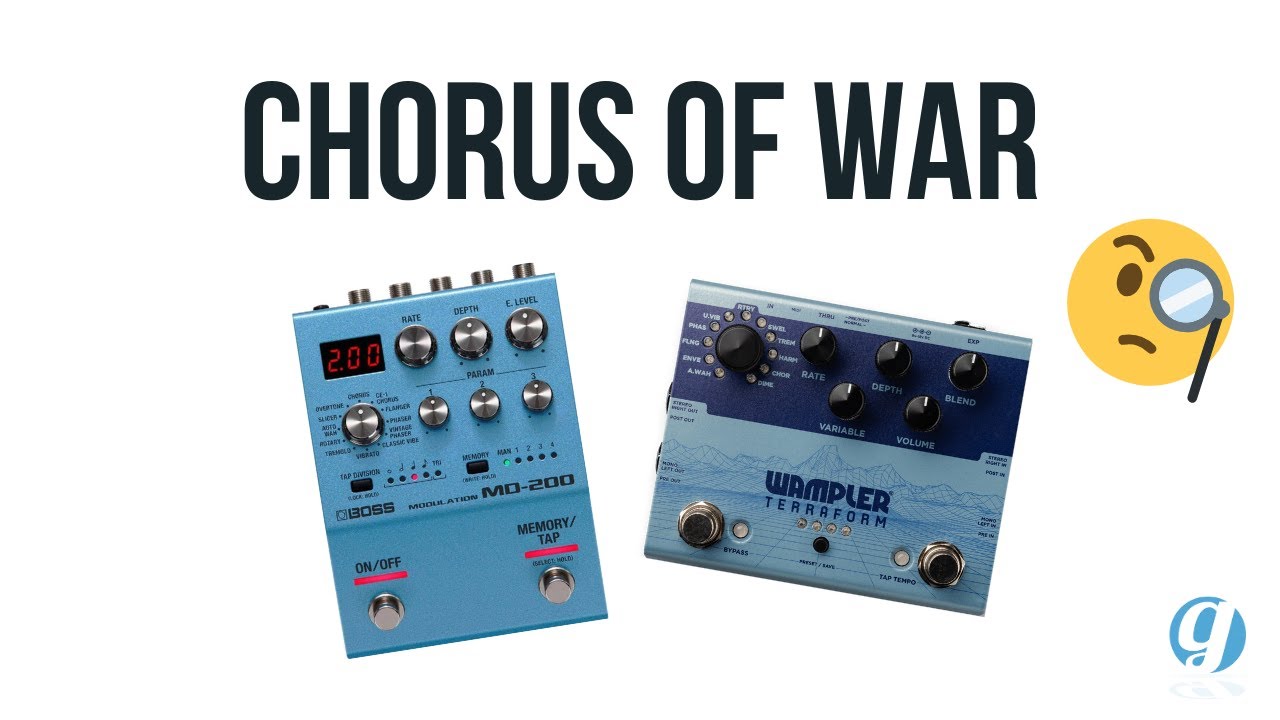 Wampler Terraform VS Boss MD-200 TONE Comparison (NO Talking) #choruspedal #guitarpedals