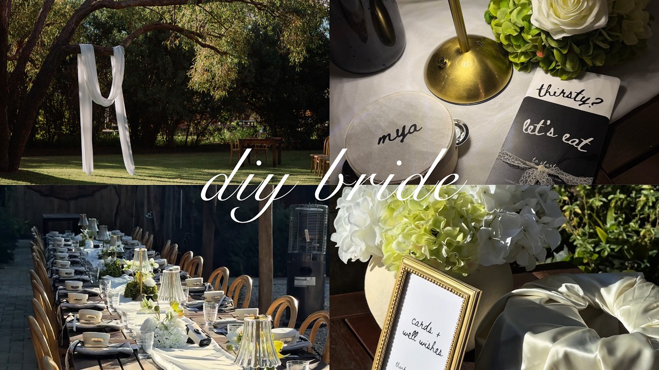 everything i DIY'd as a 2025 bride !! 💍🪩🍸