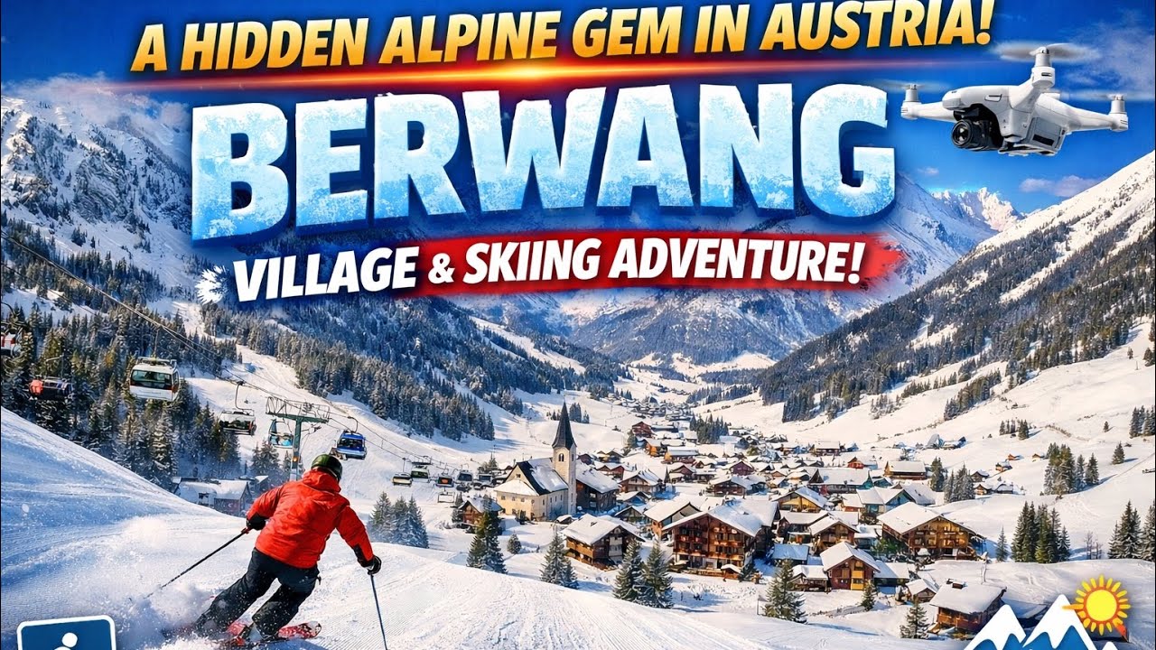 A Hidden Alpine Gem in Austria ❄️ Berwang Village & Ski Slopes | Drone Footage