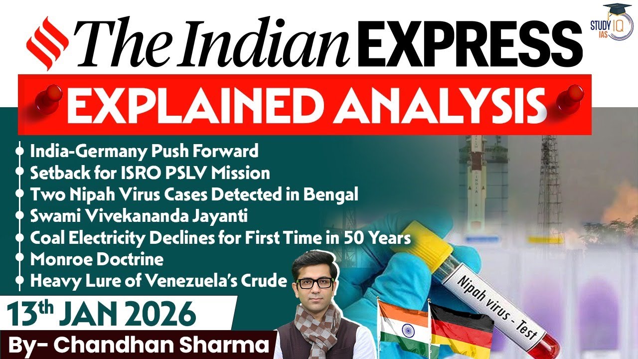 Indian Express Analysis | 13th January 2026 | The Indian Express Newspaper Analysis