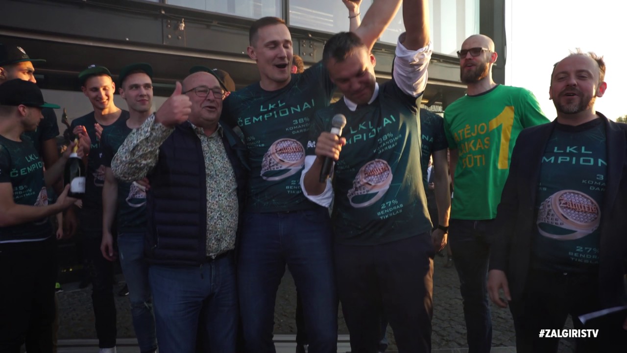 Kaunas švenčia 19-ąjį Kauno „Žalgirio“ komandos LKL čempionų titulą!