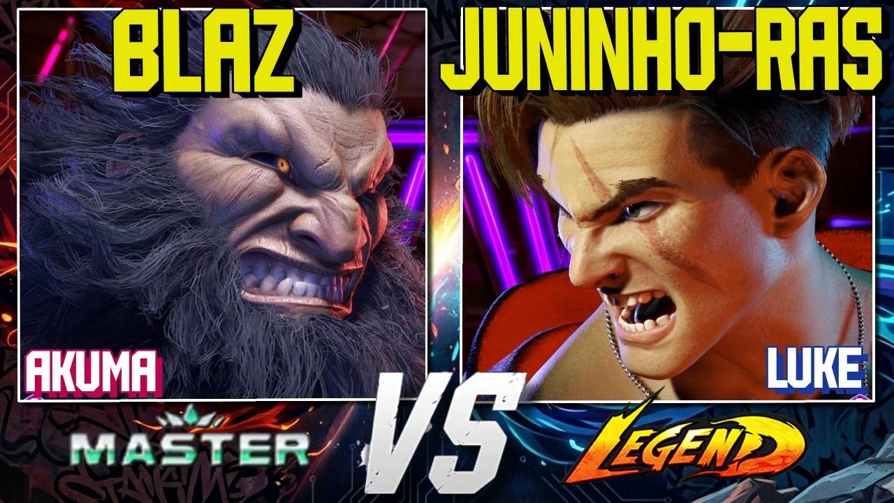 SF6 ▰ THE ULTIMATE NEUTRAL GAME: Blaz (Akuma) vs Juninho-Ras (Luke) ▰ Pro Gameplay