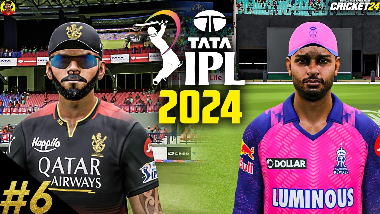 THIS GAME HATES ME😭 - RCB vs RR | IPL 2024 #6 In #cricket 24
