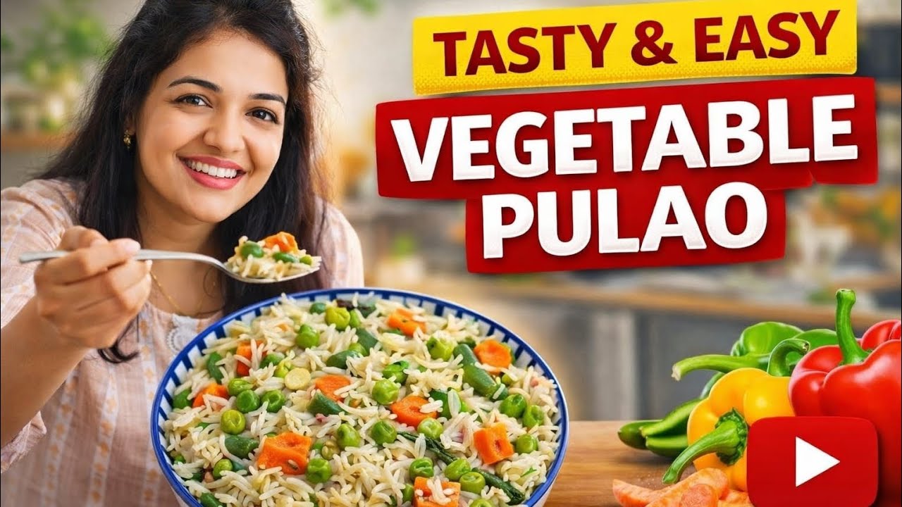 “Shaadi Wala Matar Pulao | Ghar Par Banaye Restaurant Style Pulao”