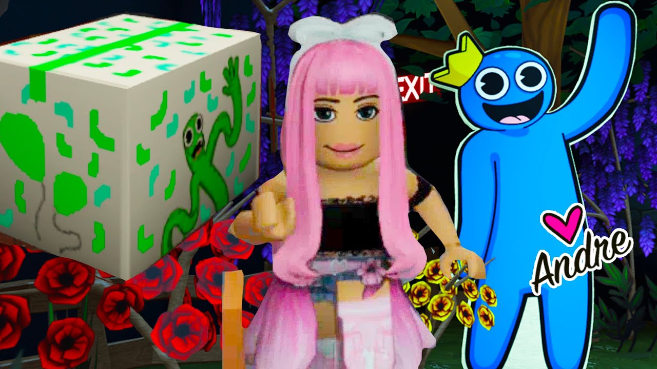 Escapando de 🌈🍀 RAINBOW FRIENDS 🌼👹  Momentos divertidos en Roblox