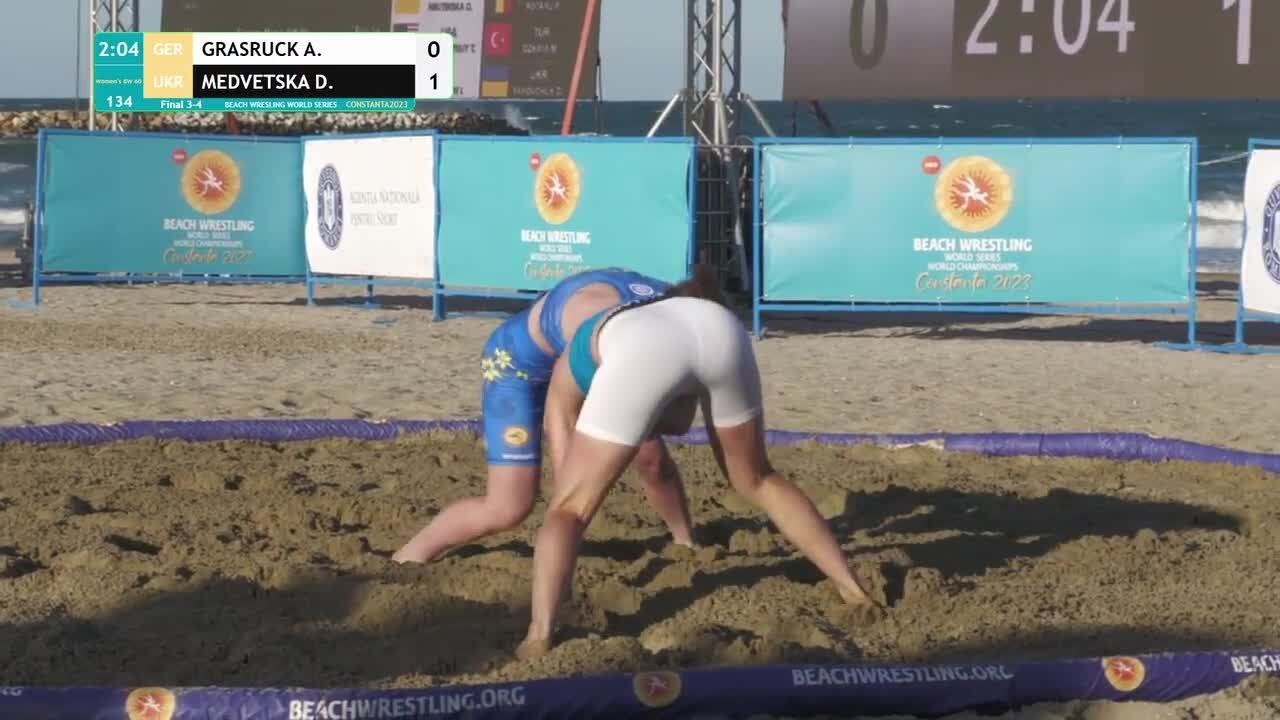 Final 3-4 • BW_W 60 kg • Andrea GRASRUCK(GER) vs. Daria MEDVETSKA(UKR)