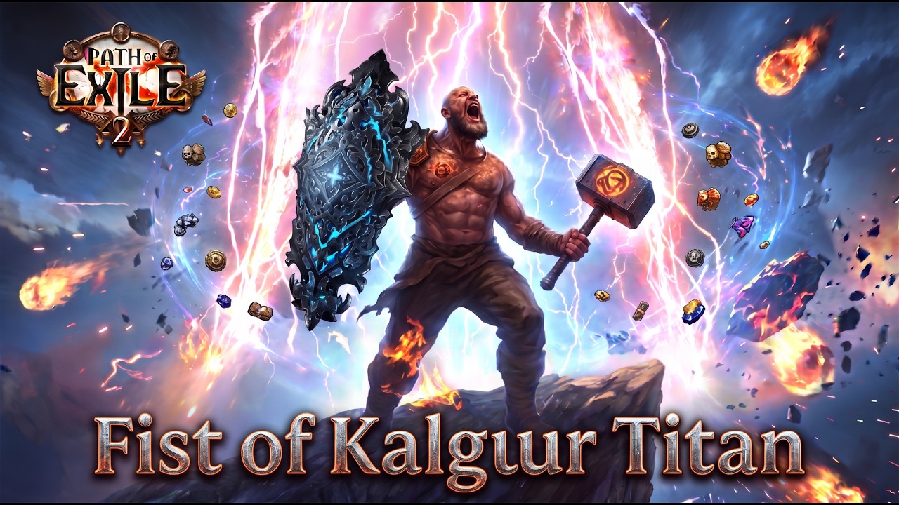 PoE 2 0.5 Гайд на титан-билд через Fist of Kalguur | Усиливай свои слэм-билды рунами!