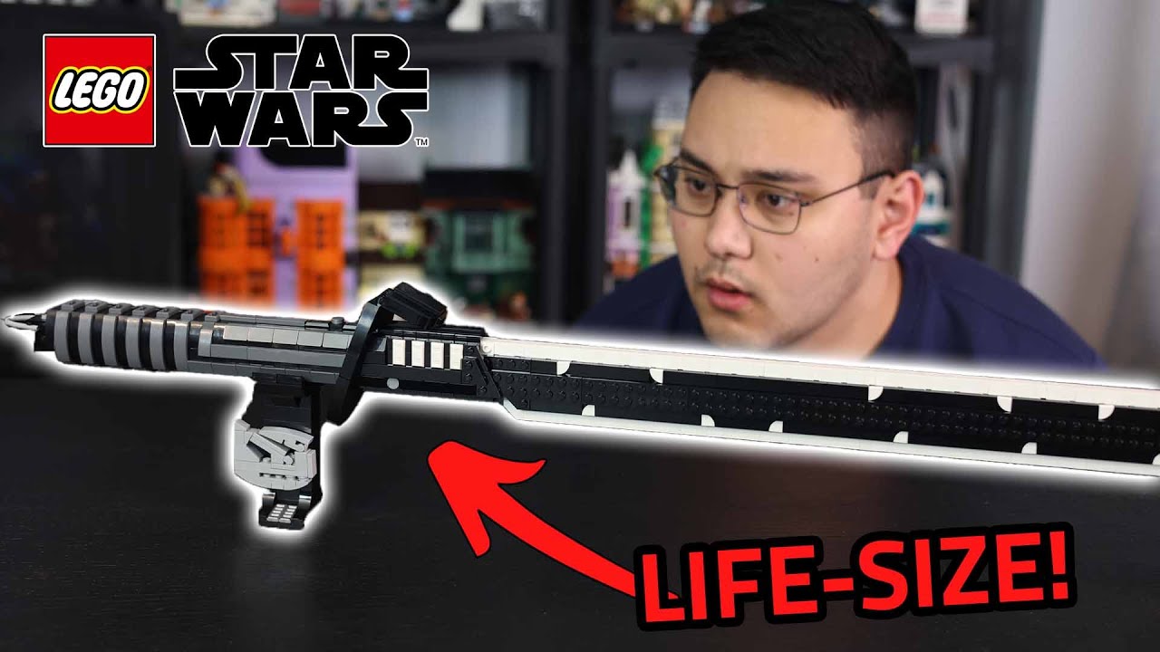 LIFE-SIZED LEGO DARK SABER REPLICA! | Bricker Builds REVIEW