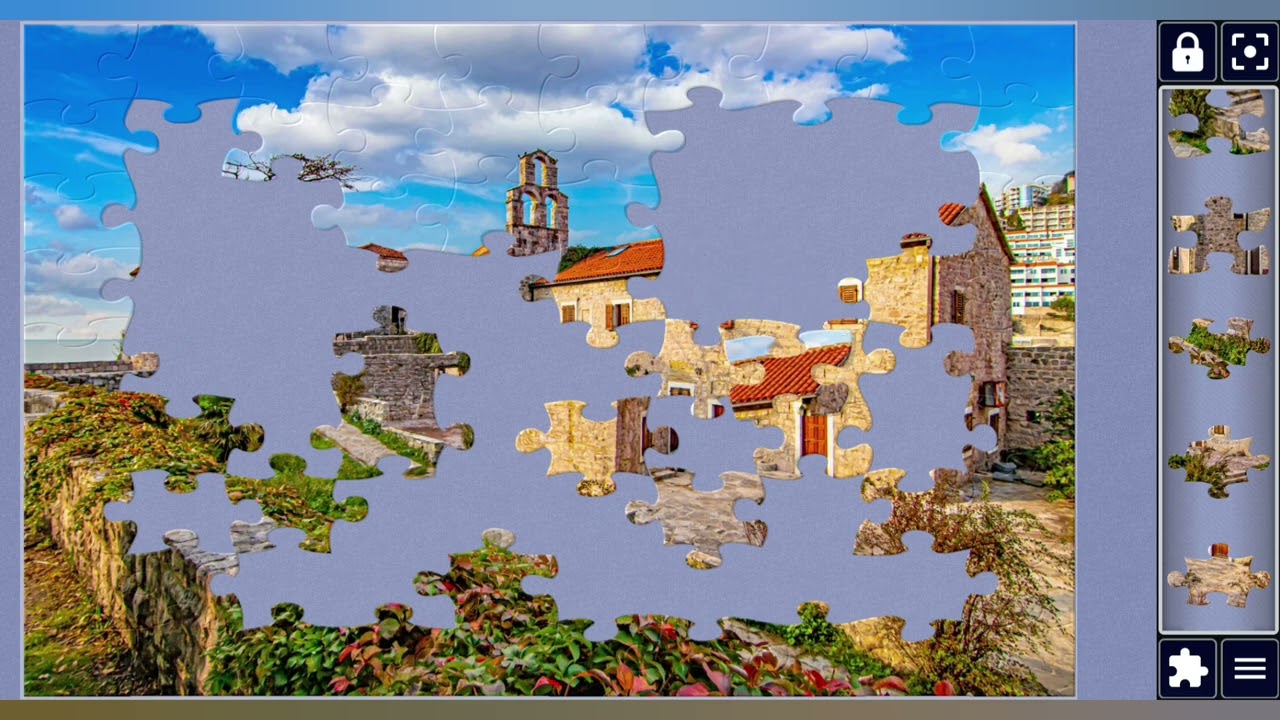 Historical Coast Township of Montenegro🏡//jigsaw puzzles craft🧩//Amazing puzzles Art🧩//puzzlesArt🧩//