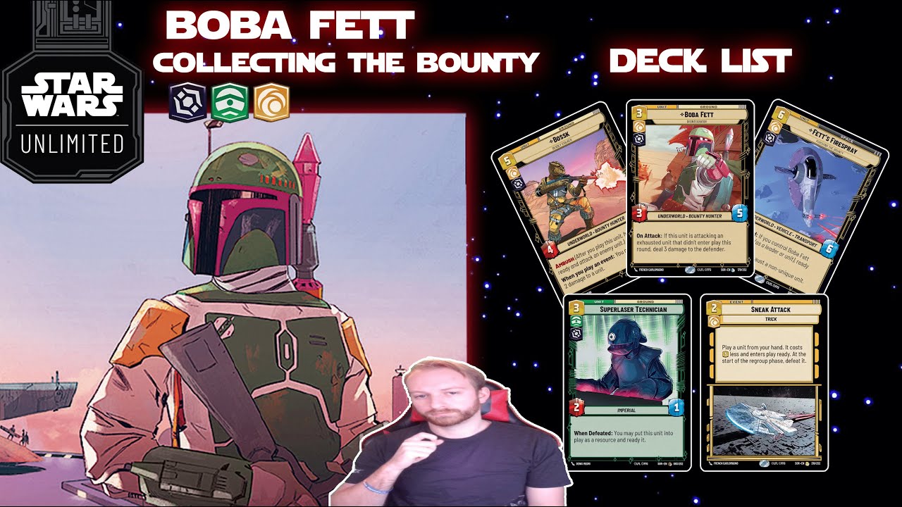 Revealing the Power of Boba Fett | Star Wars Unlimited Deck List #starwars #starwarsunlimited