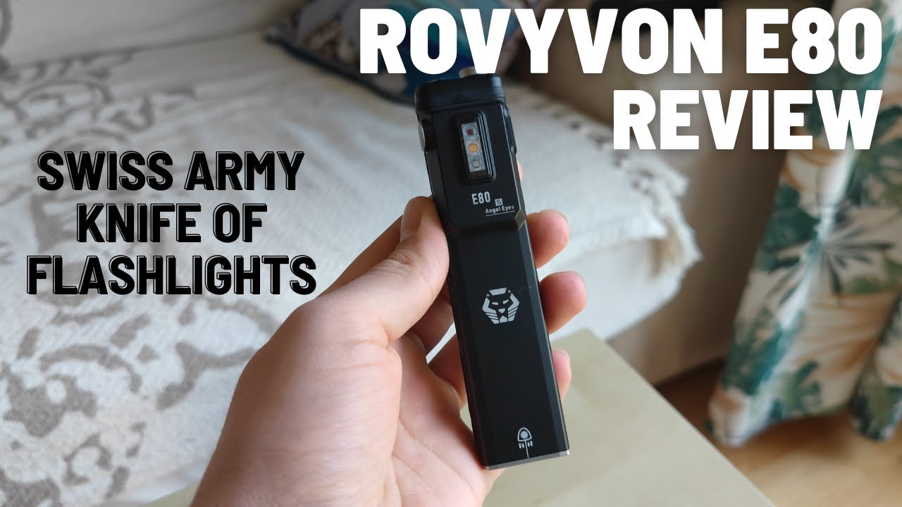 Rovyvon E80 Review - Flat EDC Flashlight that does it all!