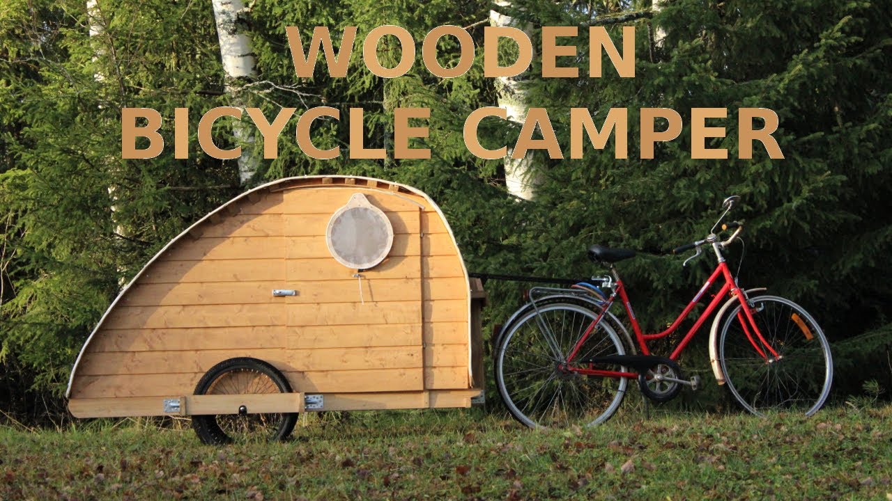 Homemade Wooden Bicycle Camper