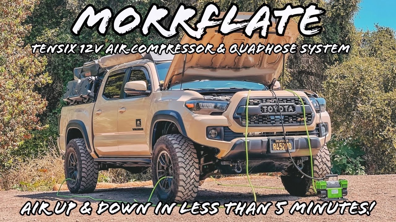 Компрессор MorrFlate TenSix 12 В и система Quad Hound на внедорожнике Tacoma TRD 2019 года