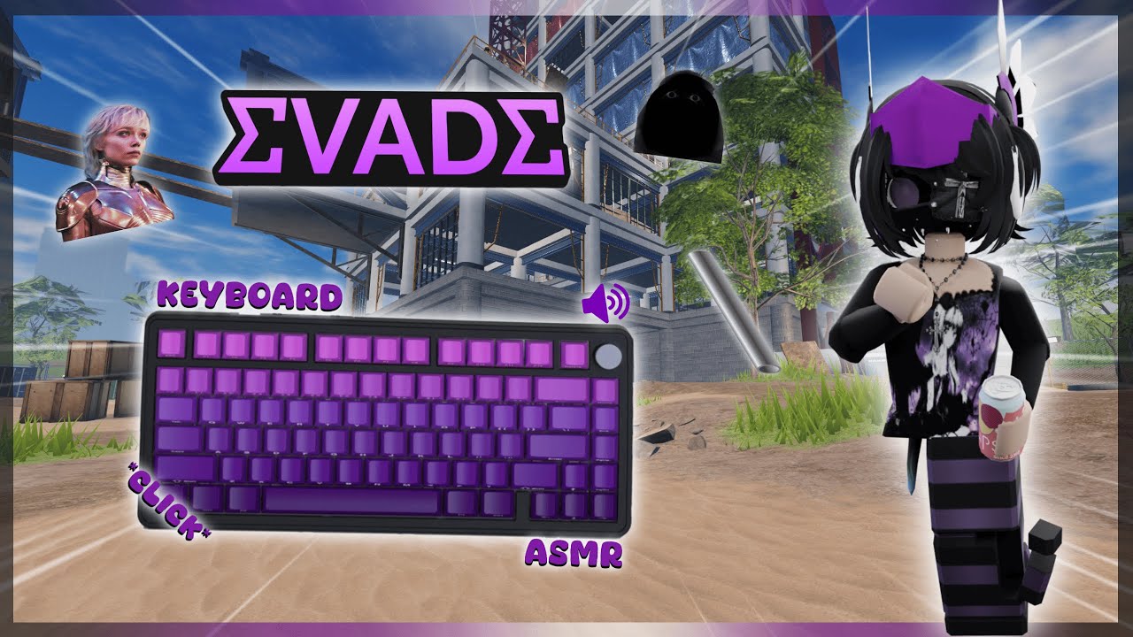 Roblox Evade with *CREAMY* Keyboard ASMR