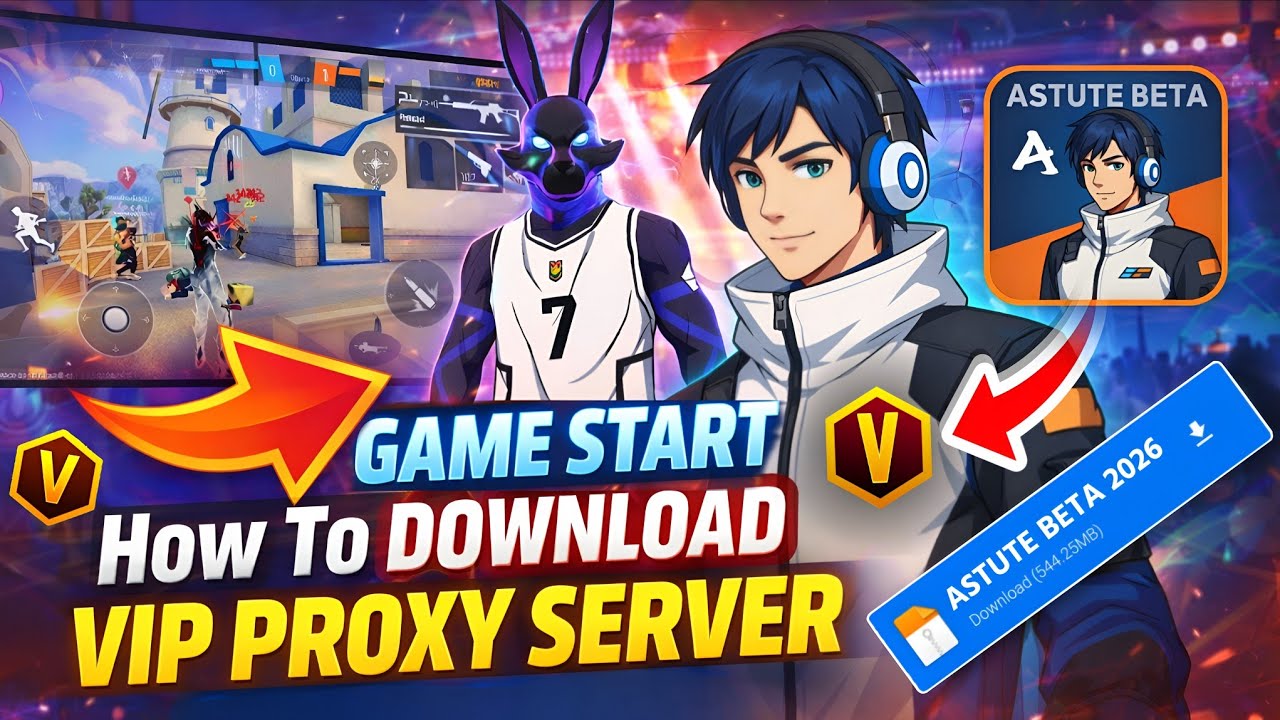 Free Fire Emote Show & Bundle Show 🔥 VIP GAME START Proxy Download | Astute Beta 2026 | KT GAMERZ