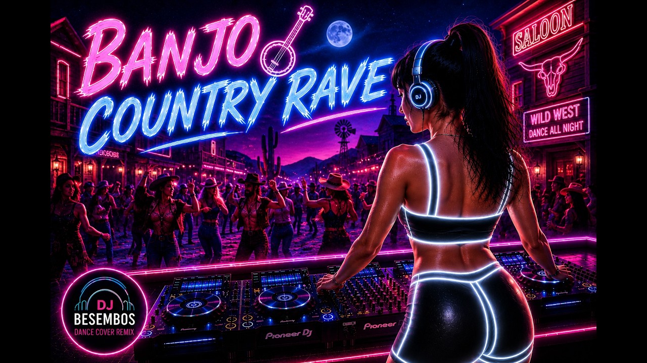 Banjo Country Rave - Wild West - Cowboy Remix Party Dance Remix | High Energy EDM Club Mix