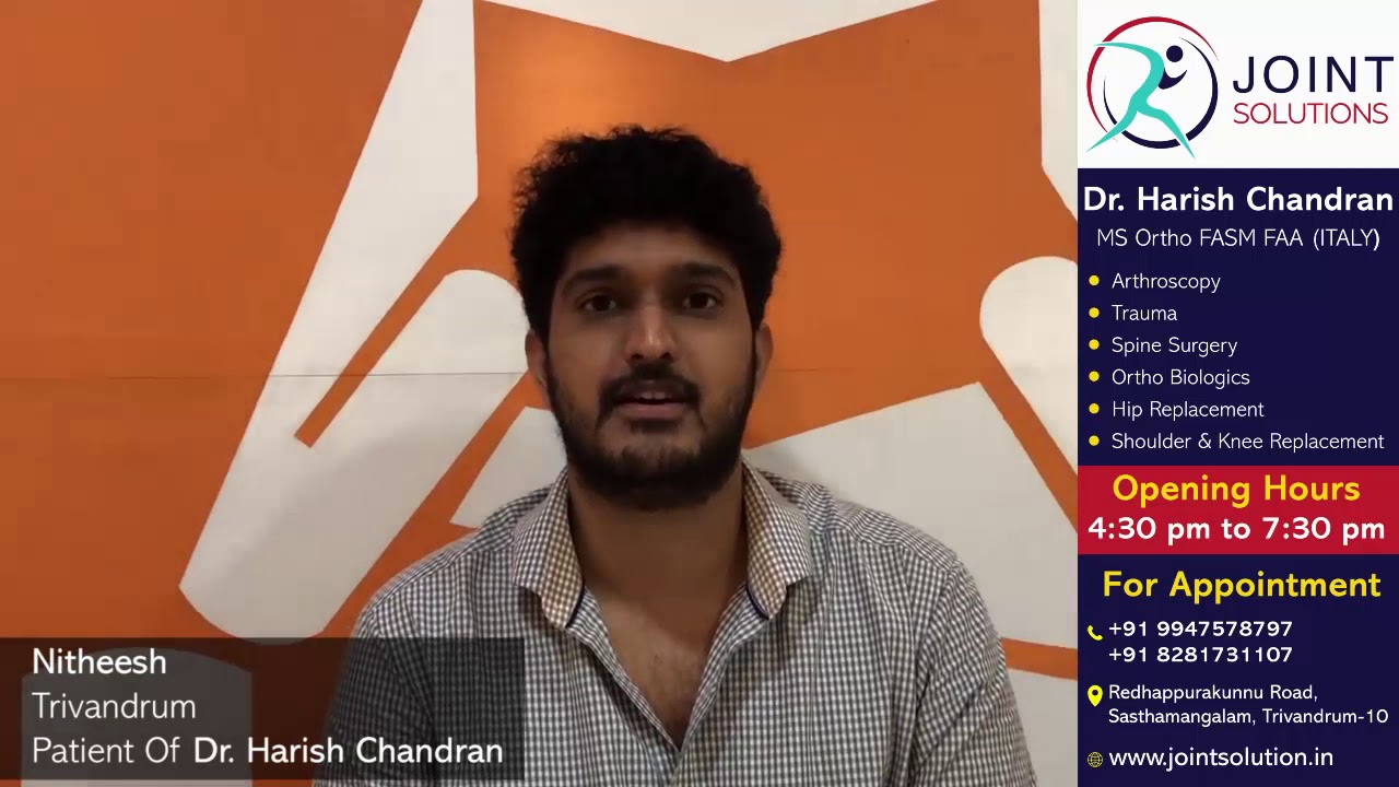 Nitheesh | Patient of Dr. Harish Chandran