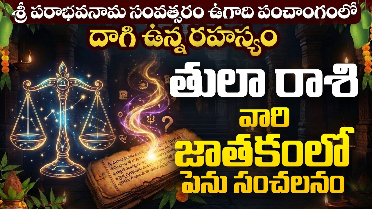 Ugadi Panchangam 2026 Tula Rashi Rahasyam | తులా రాశి జాతకంలో దాగి ఉన్న నిజాలు | Libra Horoscope