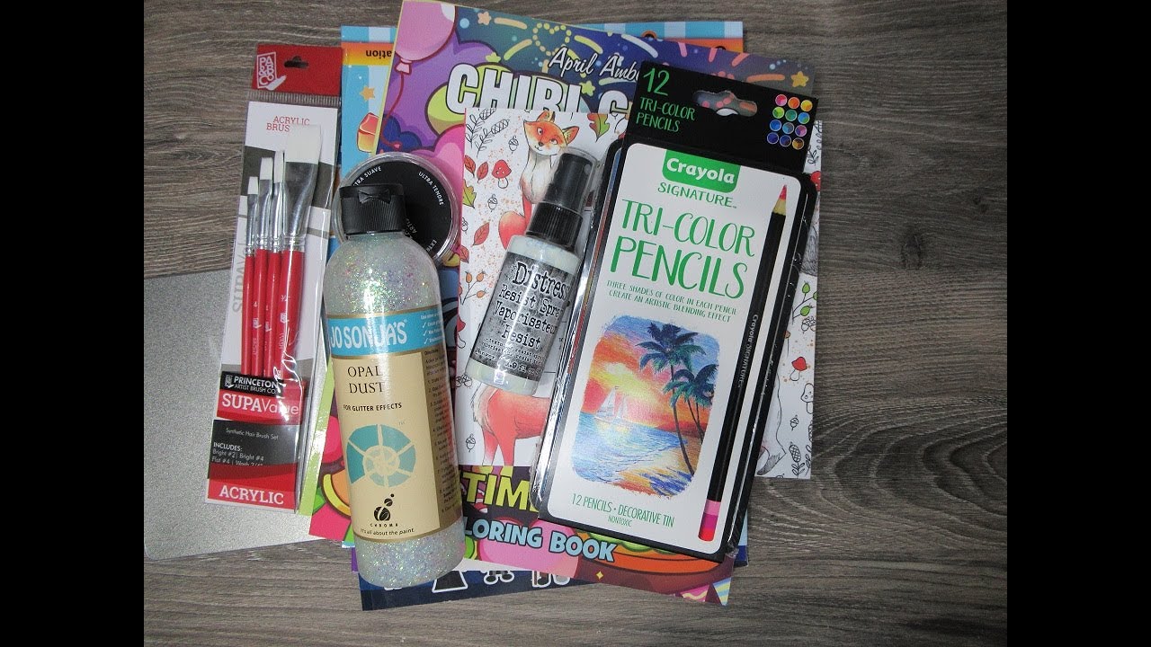 Jan - May 2022 Colouring Book and Supplies Haul Pt 1
