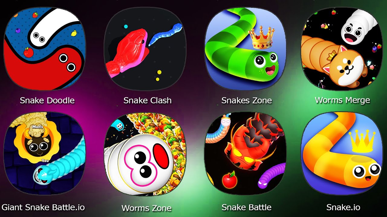 Snake Doodle,Snake Clash,Snakes Zone,Worms Merge,Snake.io,Worms Zone,Giant Snake Battle.io