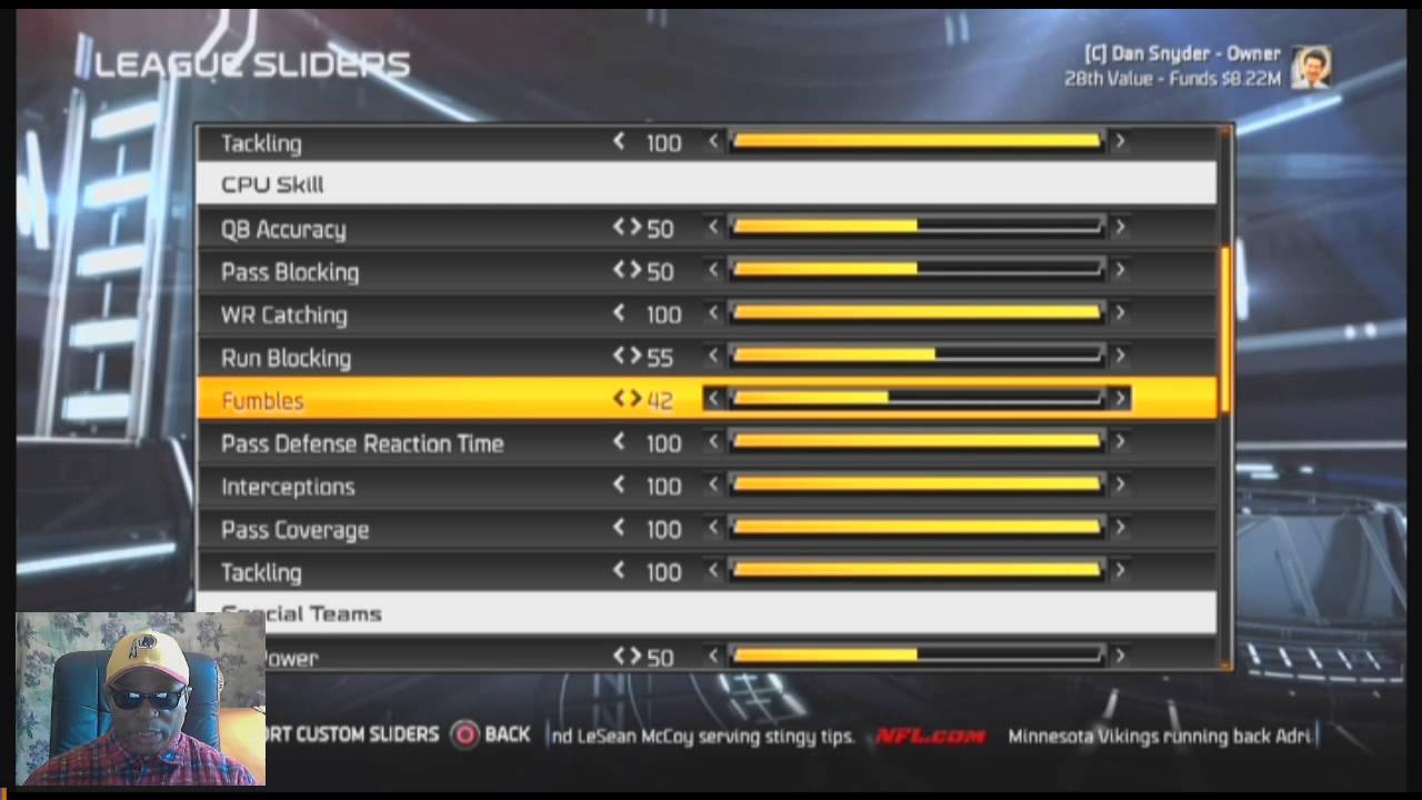 Madden NFL 15 - All Madden Slider Set - Improved & Realistic Gameplay
