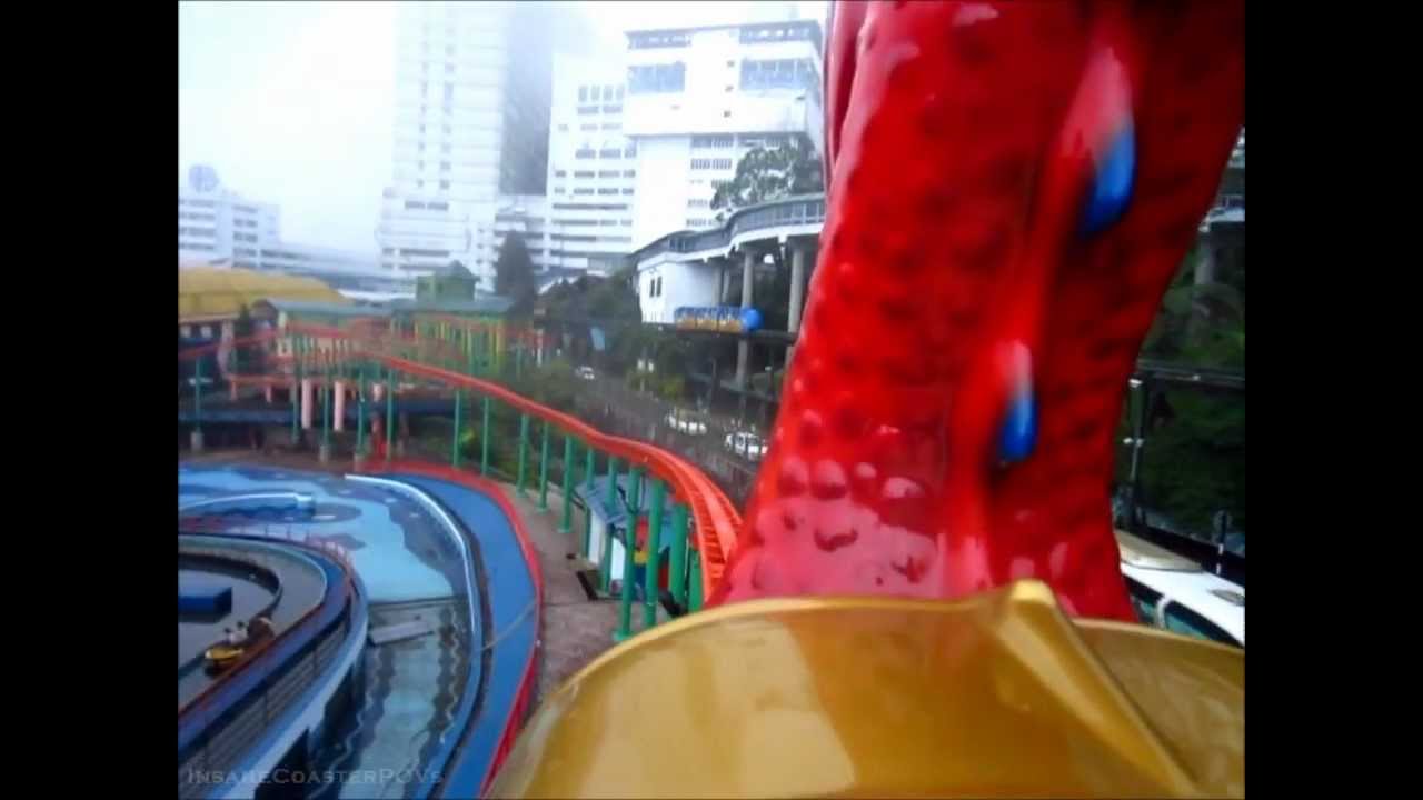 Flying Dragon 2012 Roller Coaster On-ride POV, Genting Highland Theme Park