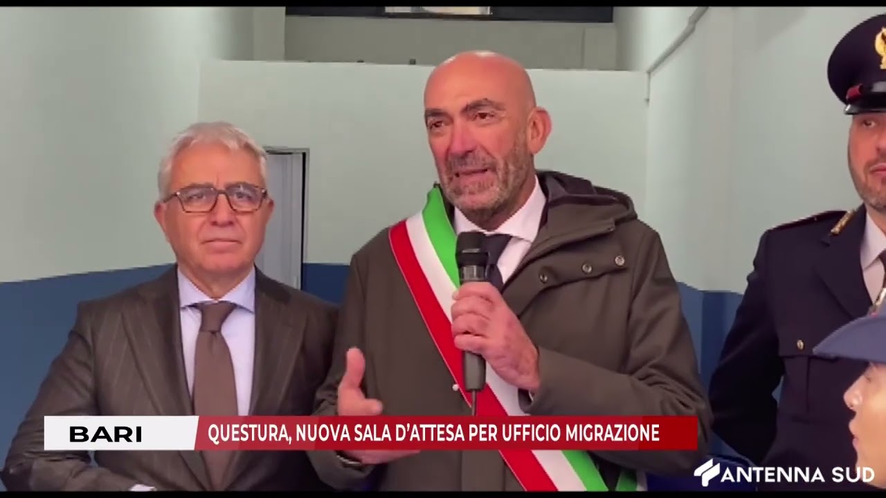 22 DICEMBRE 2025 - BARI,  QUESTURA, NUOVA SALA D&rsquo;ATTESA PER UFFICIO MIGRAZIONE
