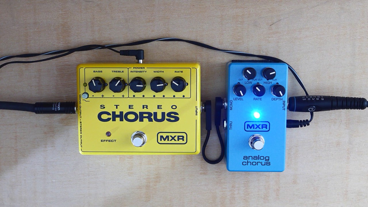 MXR M134 Stereo Chorus vs. MXR M234 Analog Chorus [No Talking]