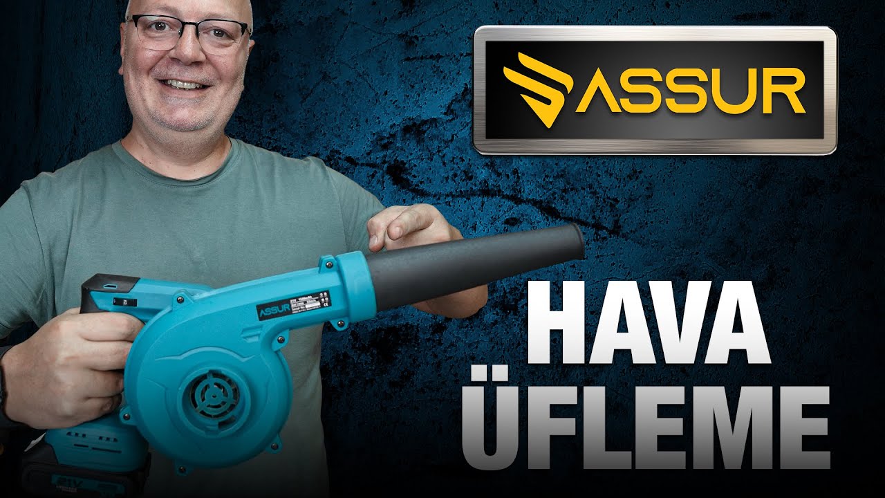 ASSUR ŞARJLI SÜPÜRGE VE HAVA ÜFLEME MAKİNESİ - DEVİR AYARLI