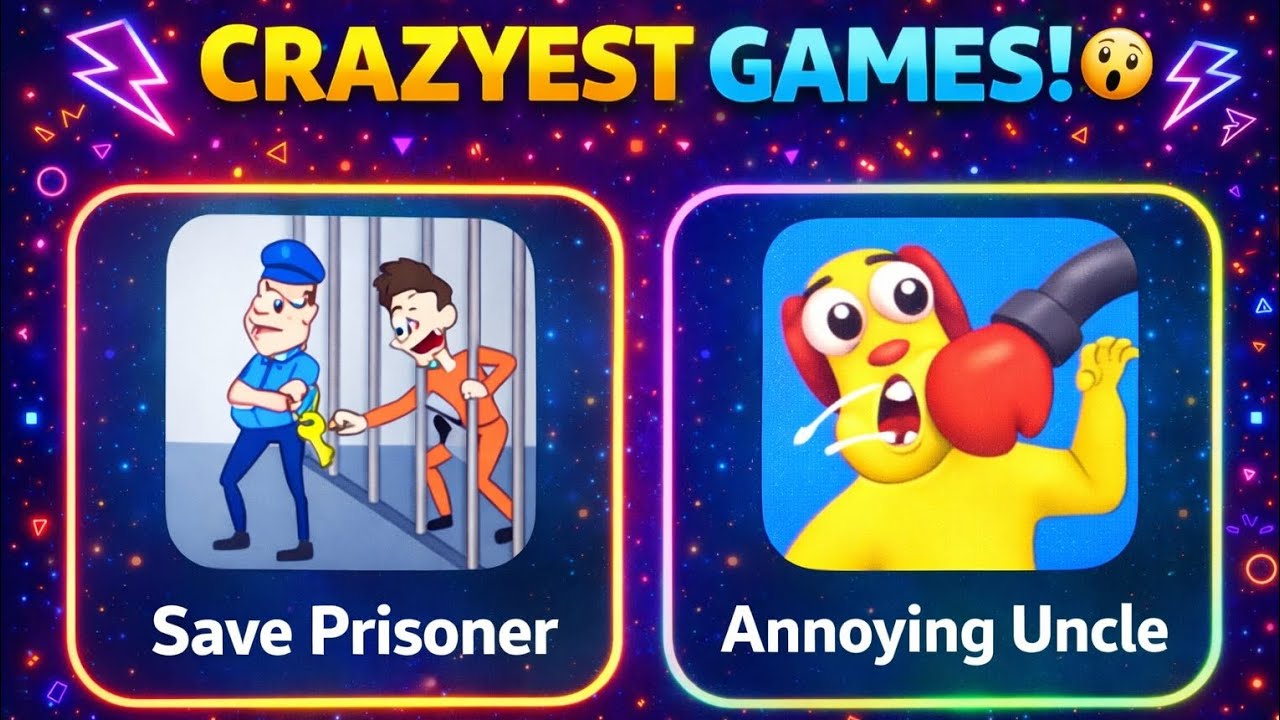 Craziest Mobile Games Ever 😱 | Save Prisoner & Annoying Uncle Gameplay | Funny Puzzle Levels