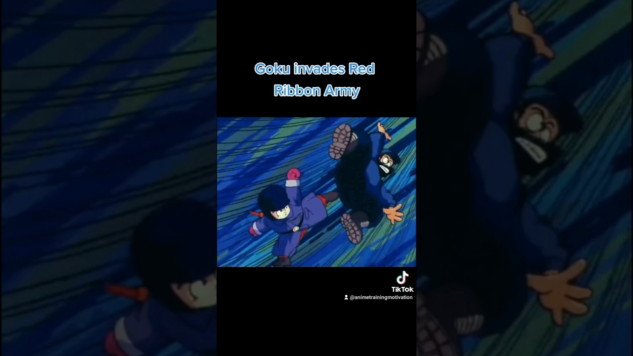 Dragon Ball (1986) - Goku vs Red Ribbon Army ⚔ #dragonball #dragonballz #db #dbz #goku #supersaiyan