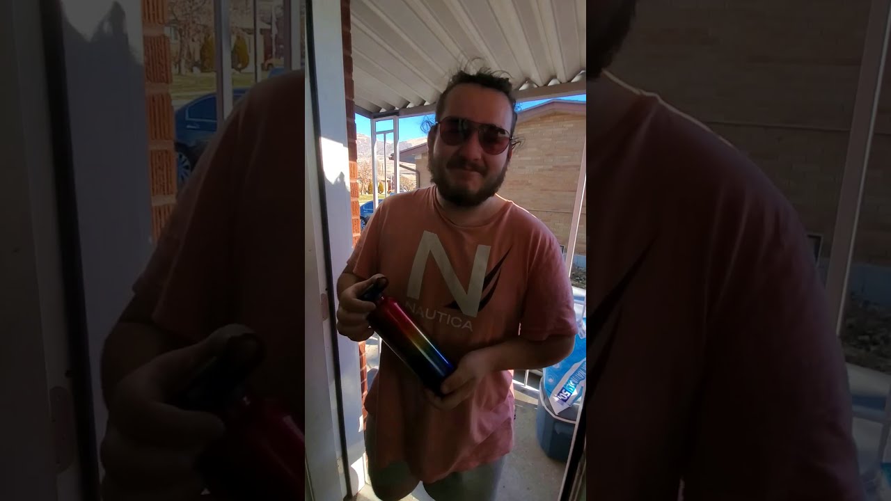 Colorblind son sees color for the first time! Best present ever!