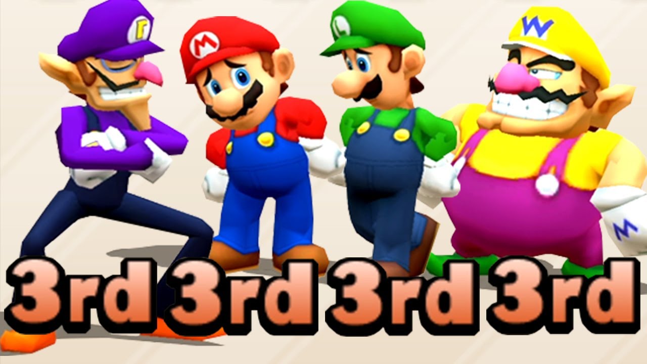 Mario Party The Top 100 - All Characters 3rd Place Animations