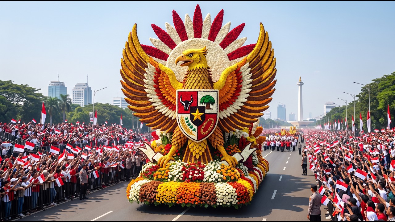 🇮🇩 Indonesia Independence Day 2026 | Spectacular National Parade & Celebration in Jakarta 🎉 (4K)