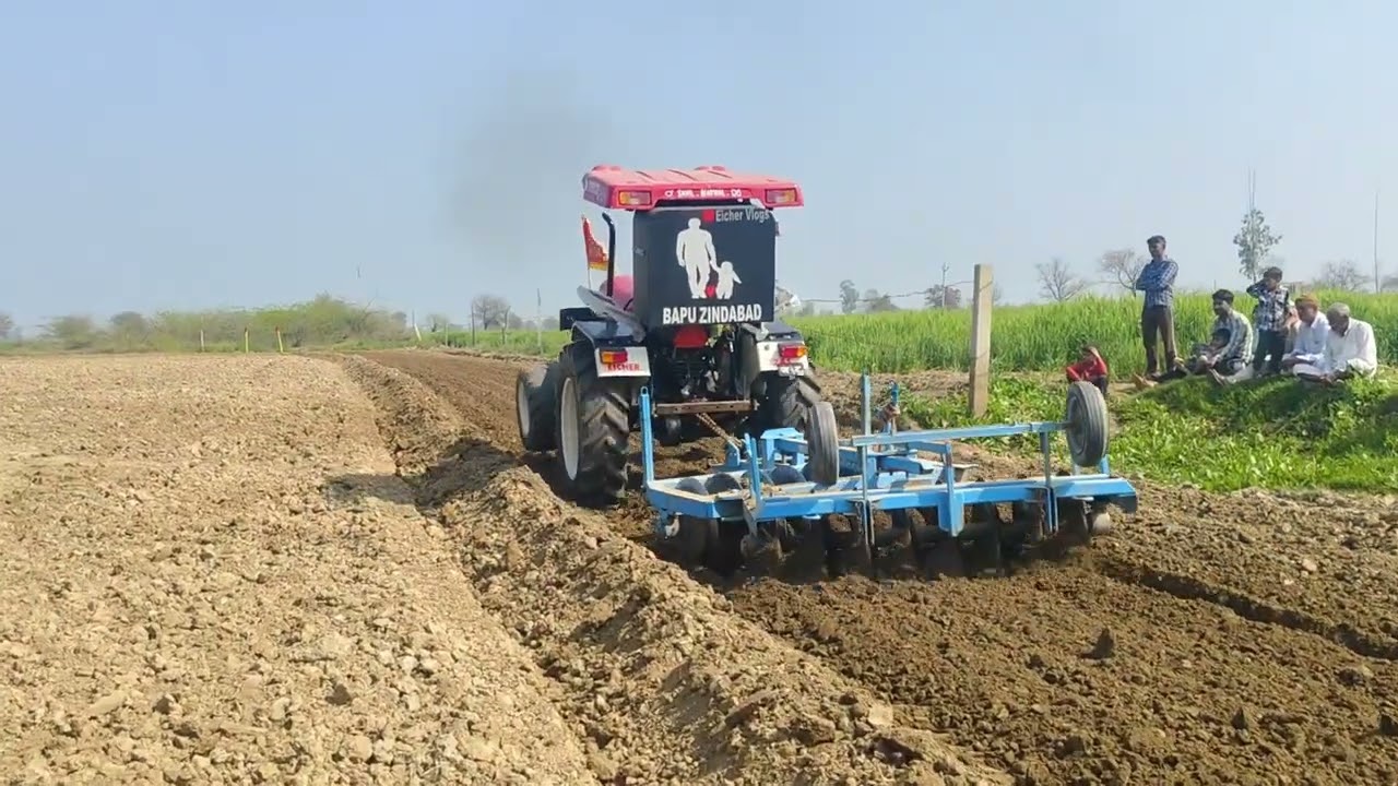 Eicher 241➡️16 Disc Harrow गांव अलखपुरा ‌(छाजुराम वाला) भिवानी #eicher 