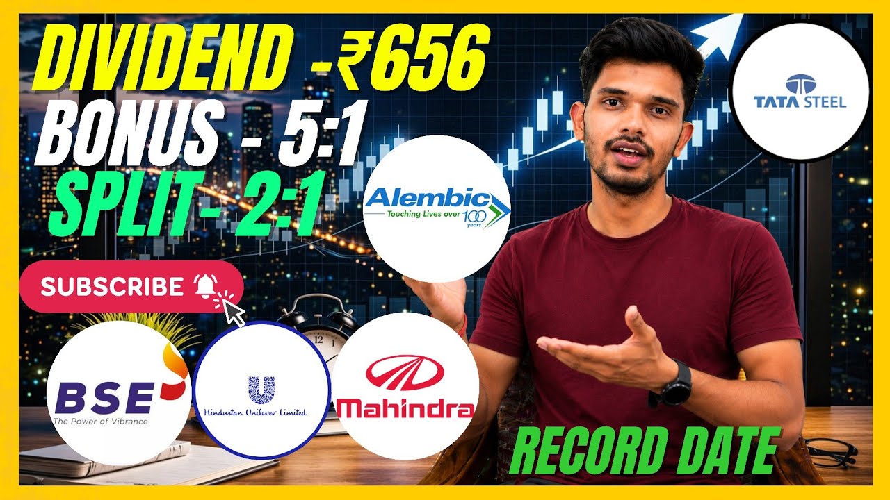 BSE | Hindustan Unilever | Tata Steel | M&M Stocks Declared BIG Dividend + Bonus + Split | Record...
