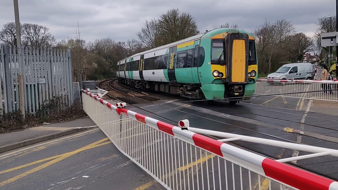 New Barriers at Burgess Hill Level Crossing, West Sussex