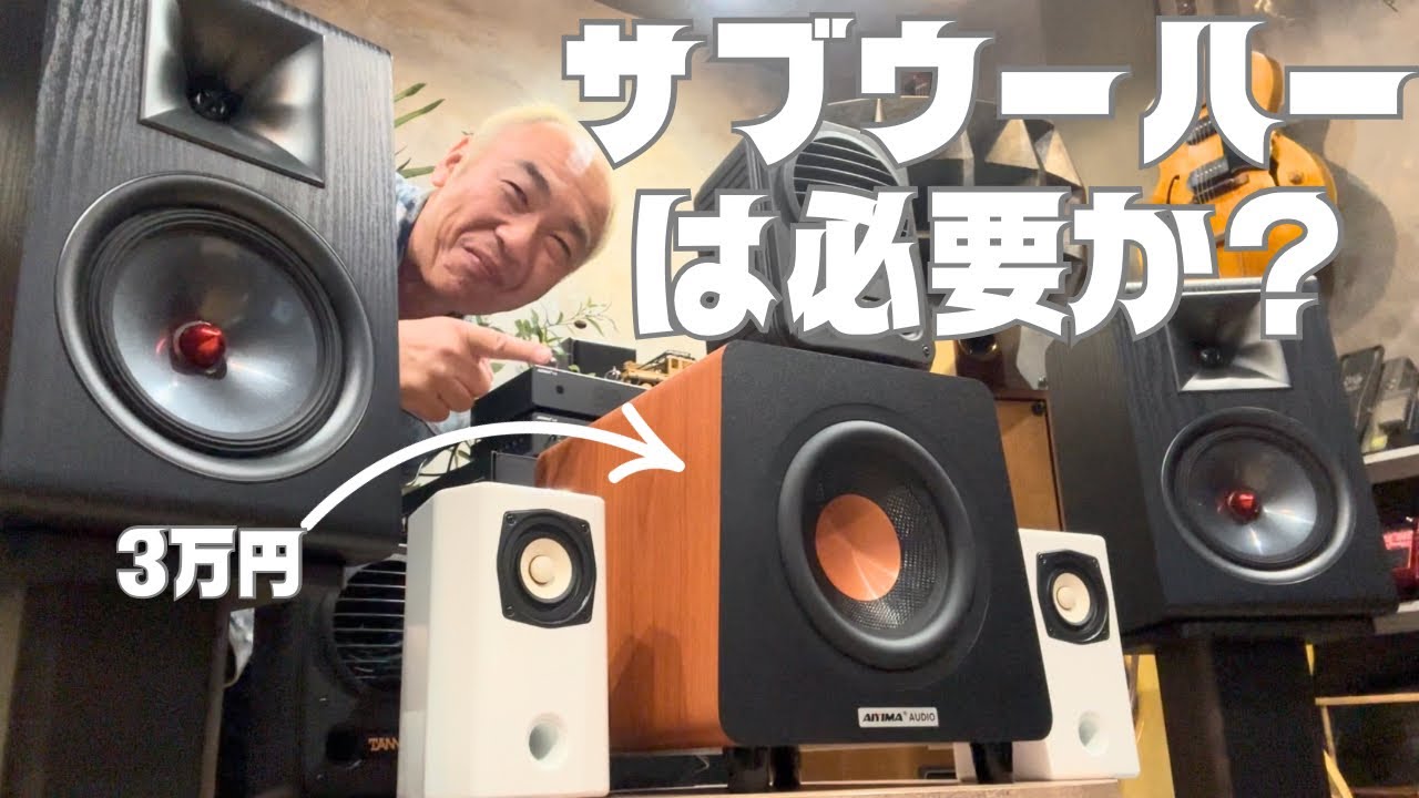 【低音の重要性】AIYIMA のサブウーハーは本当にコスパ最強か？小型スピーカーで検証してみた。オーディオは面白い！