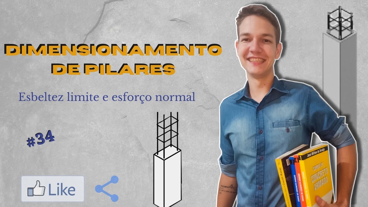 #034 - ESBELTEZ LIMITE  E ESFORÇO NORMAL - PARTE 01 - DIMENSIONAMENTO DE PILARES - CONCRETO ARMADO